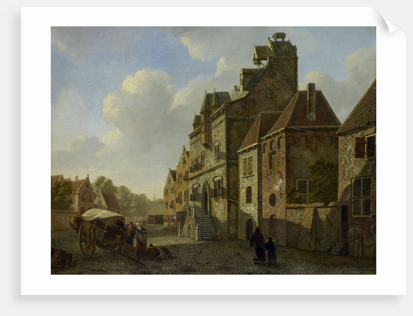 View in Dordrecht, The Netherlands, Johannes Schoenmakers by Johannes Christiaan Schotel