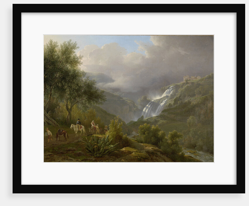 The Cascades at Tivoli, with a Storm Approaching by Abraham Teerlink