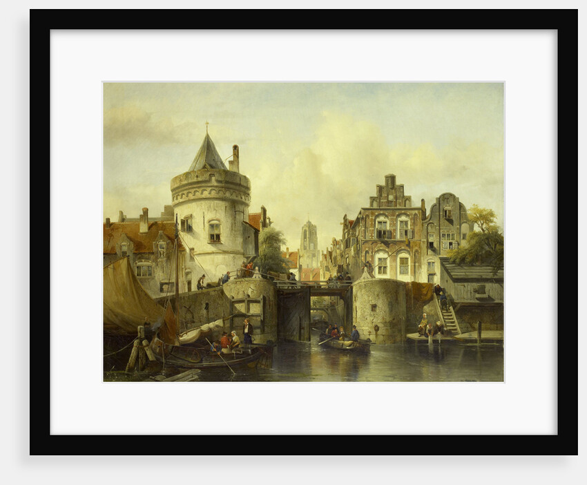 Imaginary View based on the Kolksluis, Amsterdam, The Netherlands by Samuel Verveer