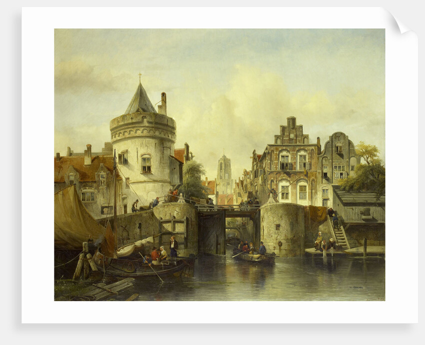 Imaginary View based on the Kolksluis, Amsterdam, The Netherlands by Samuel Verveer