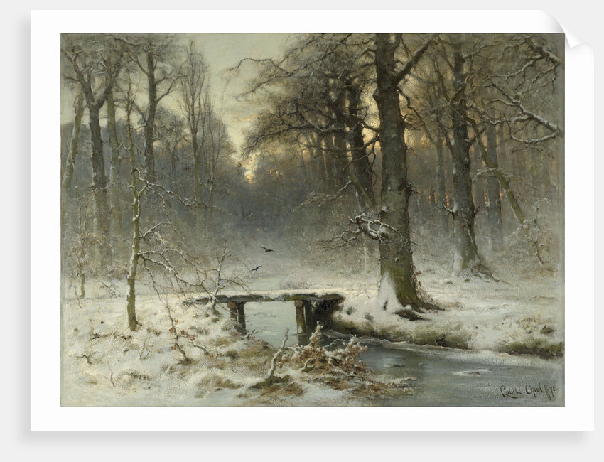 A January evening in the Haagse bos, The Netherlands by Louis Apol
