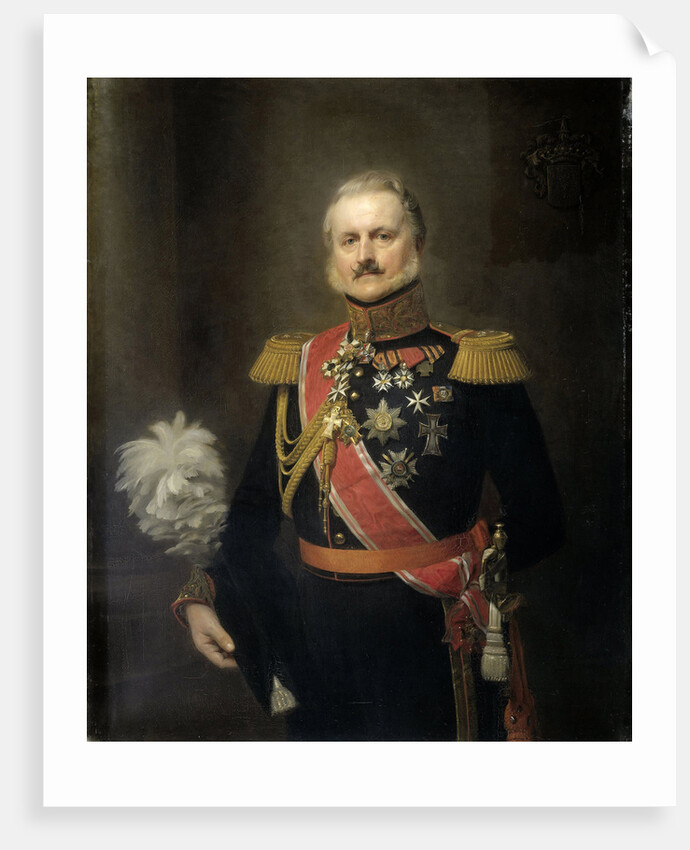 Antonie Frederick Jan Floris Jacob Baron van Omphal, luitenant-generaal by Herman Antonie de Bloeme