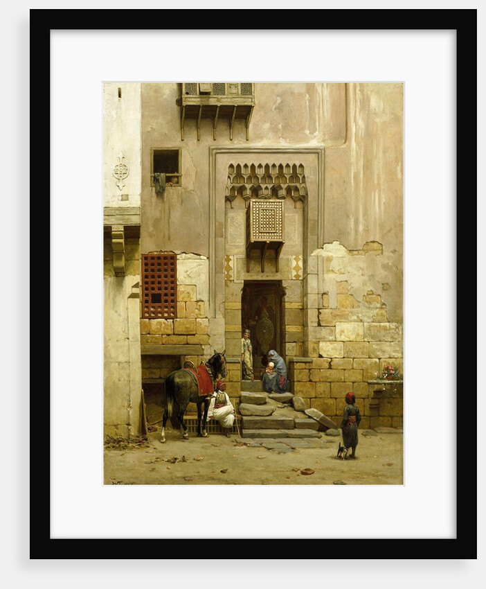 Courtyard of a house in Cairo, Egypt by Willem de Famars Testas
