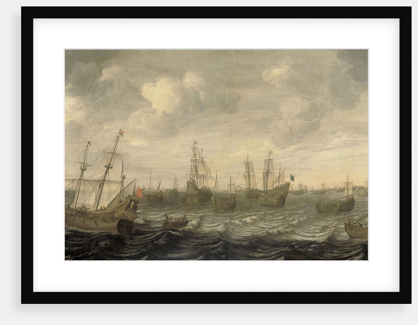 The Dutch Herring Fleet under Sail by Cornelis Beelt