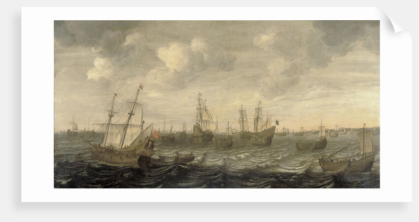 The Dutch Herring Fleet under Sail by Cornelis Beelt