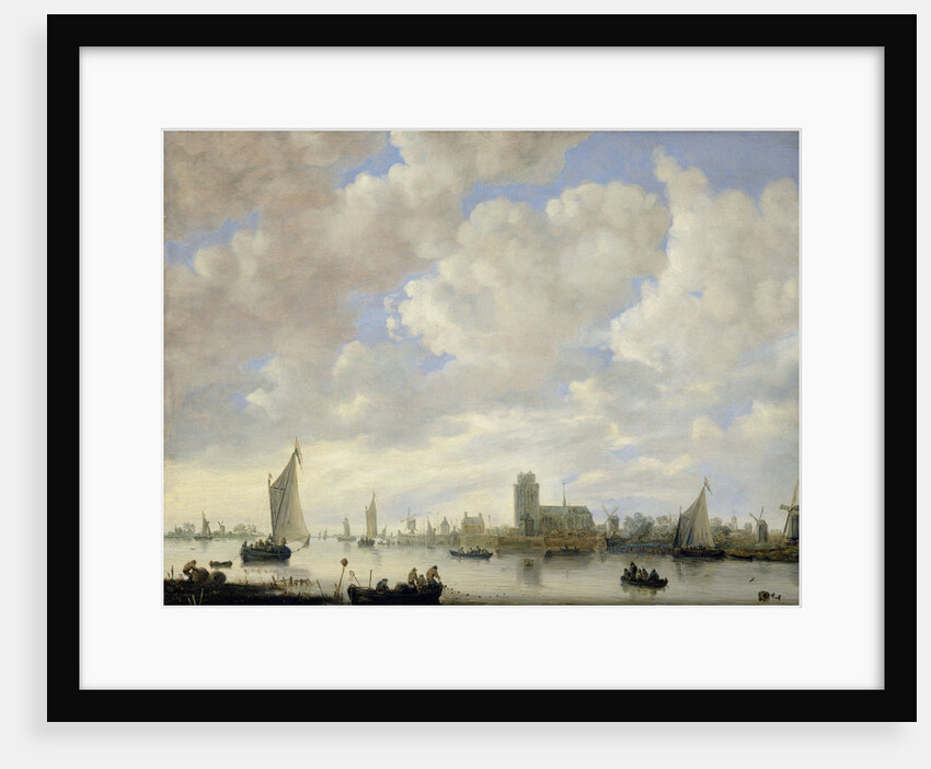 View of the Merwede at Dordrecht, The Netherlands by Jeronymus van Diest II