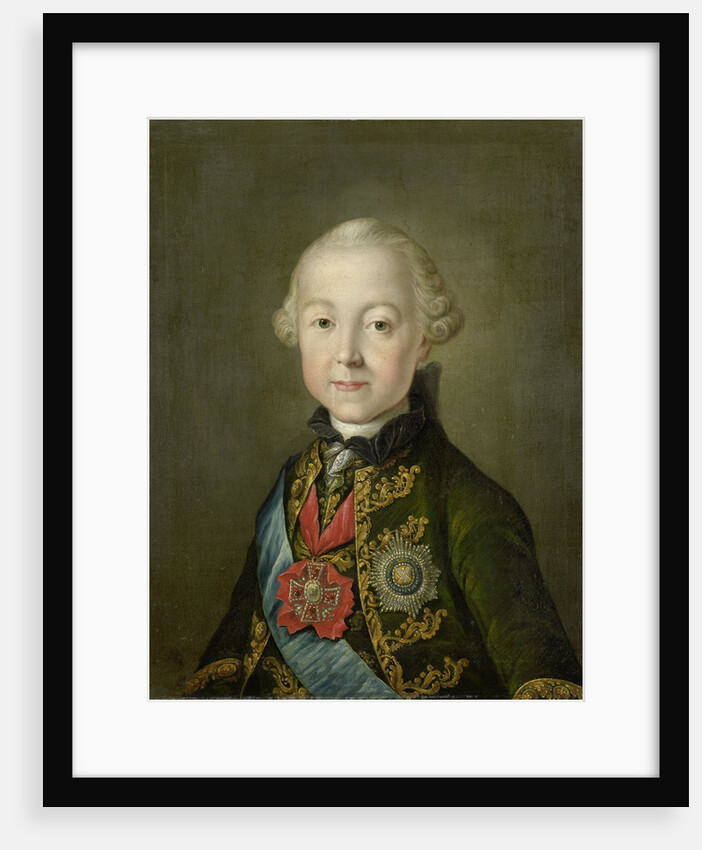 Portrait of Paul I, Emperor of Russia, at a young age by Anonymous