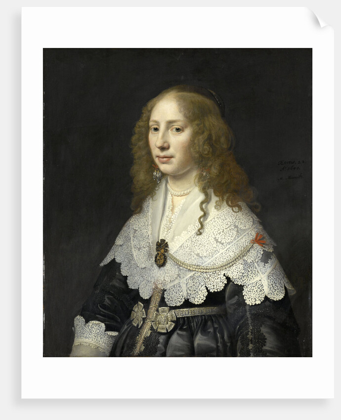 Portrait of Aegje Hasselaer, Wife of Henrick Hooft by Michiel Jansz van Mierevelt