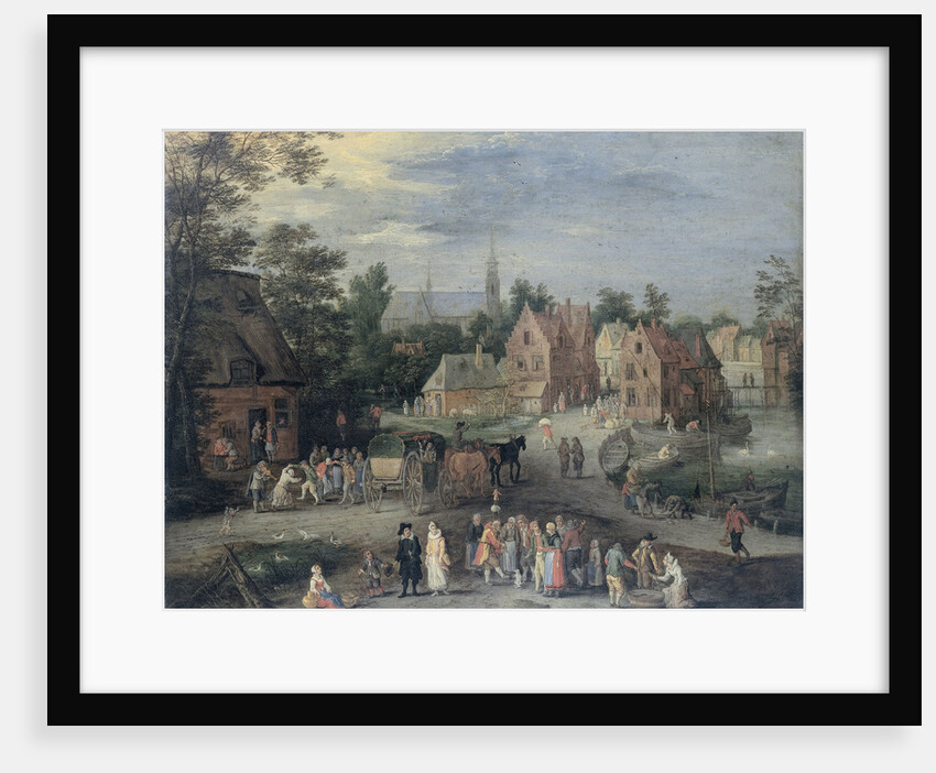 A Village in Flanders, Belgium by Pieter Gijsels