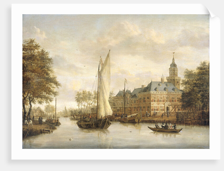 Nijenrode Castle on the Vecht near Breukelen, The Netherlands by Jacobus Storck