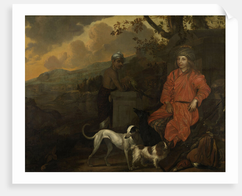 Portrait of Philippus Baldaeus and Gerrit Mossopotam by Johan de la Rocquette