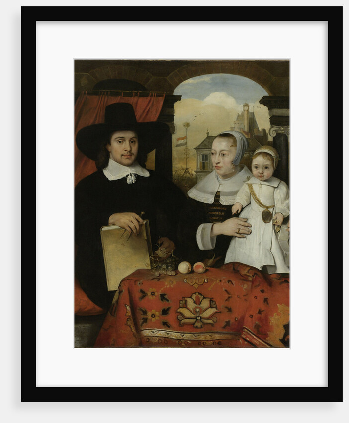 Family Portrait of Willem van der Helm, Architect of the Town of Leiden, and his Wife Belytgen Cornelisdr van de Schelt and their young Son Leendert by Barent Fabritius