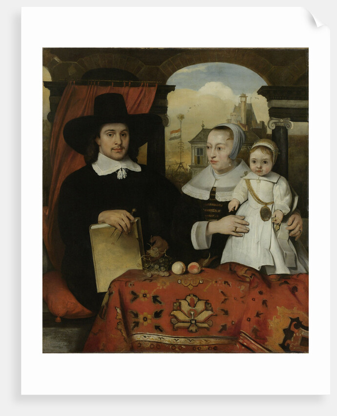 Family Portrait of Willem van der Helm, Architect of the Town of Leiden, and his Wife Belytgen Cornelisdr van de Schelt and their young Son Leendert by Barent Fabritius
