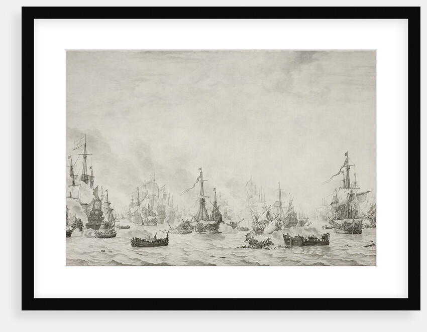 The Battle of the Downs by Willem van de Velde I