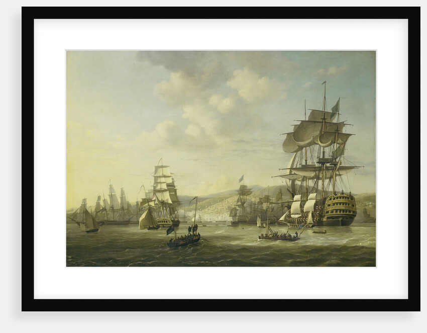 The Anglo-Dutch Fleet in the Bay of Algiers in Support of the Ultimatum for the Release of the White Slaves, 26 August 1816 by Nicolaas Baur