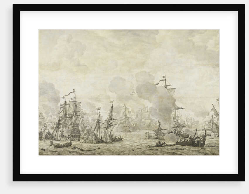 Episode from the Battle between the Dutch and Swedish Fleets in the Sound, 8 November 1658 by Willem van de Velde I