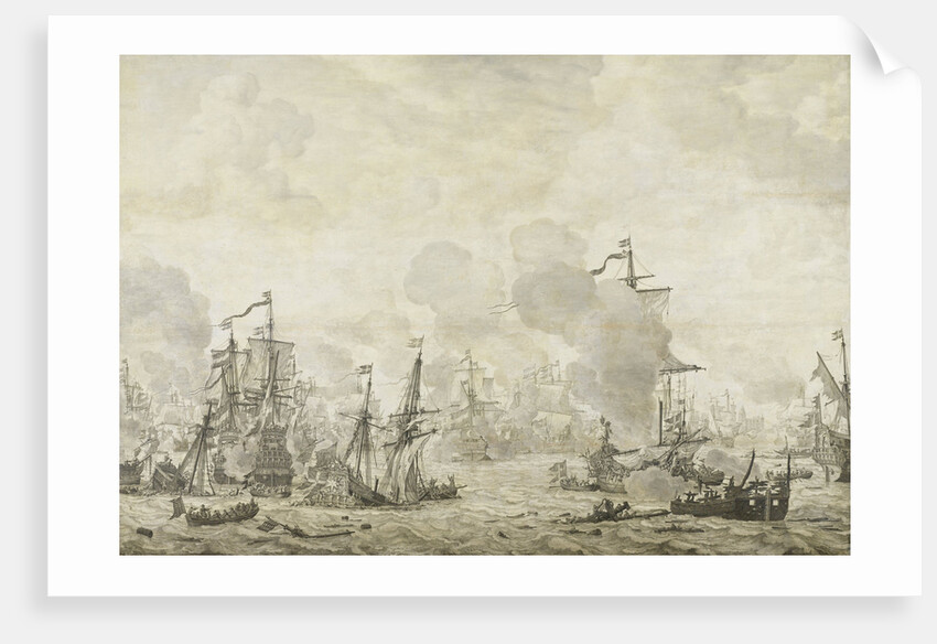 Episode from the Battle between the Dutch and Swedish Fleets in the Sound, 8 November 1658 by Willem van de Velde I