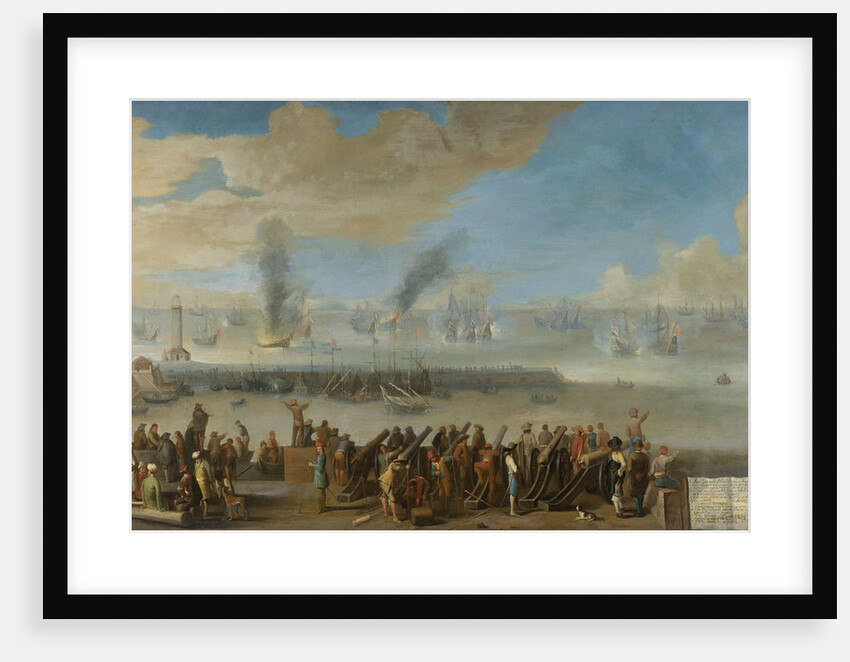Battle of Livorno, 14 March 1653, an incident from the First Anglo-Dutch War by Anonymous
