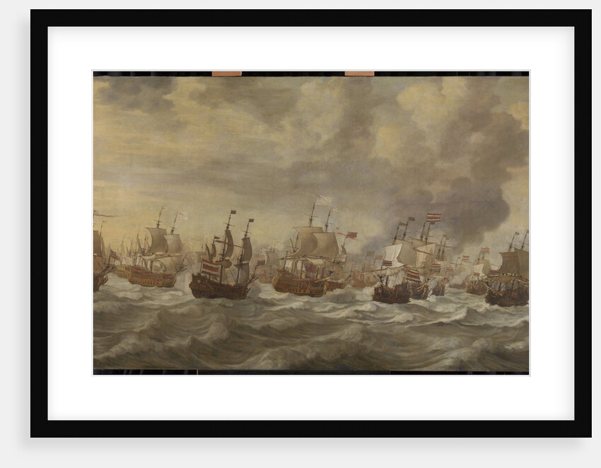 Episode from the Four Days' Naval Battle, 11-14 June 1666, of the Second Anglo-Dutch War, 1665-67 by Willem van de Velde I