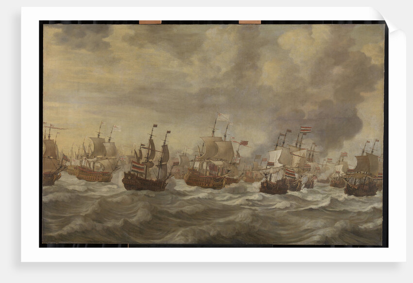 Episode from the Four Days' Naval Battle, 11-14 June 1666, of the Second Anglo-Dutch War, 1665-67 by Willem van de Velde I