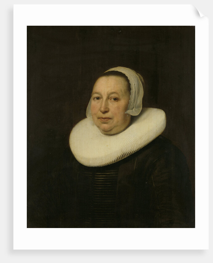 Portrait of Maria Pietersdr de Leest, Wife of Samuel van Lansbergen by Bartholomeus van der Helst