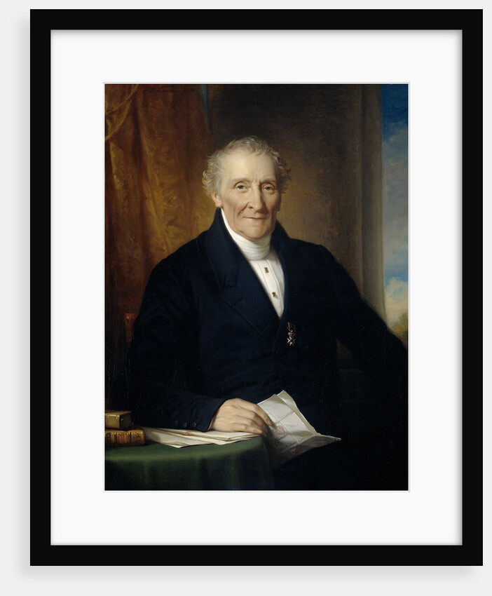 Portrait of Rodolphe le Chevalier, Merchant in Amsterdam and one of three Founders of the Holland Iron Railroad Company by Jan Adam Kruseman