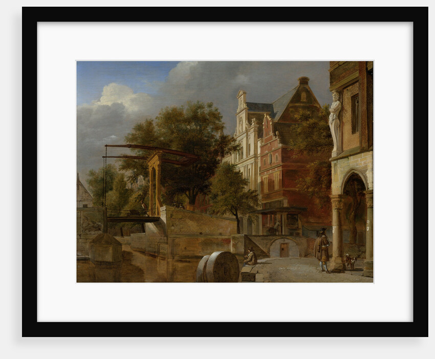 Draw Bridge, Jan van der Heyden by Adriaen van de Velde