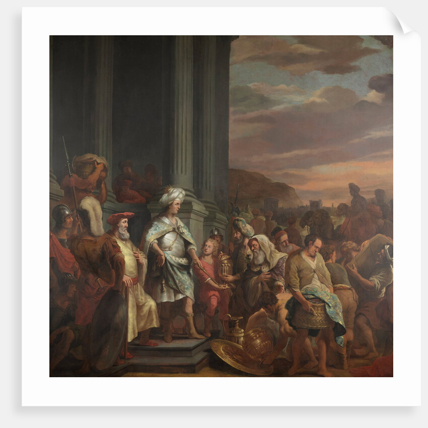 King Cyrus Handing over the Treasure Looted from the Temple of Jerusalem by Ferdinand Bol