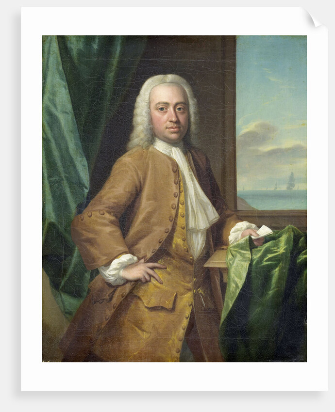 Portrait of Isaac Parker, Merchant from Middelburg by Philip van Dijk