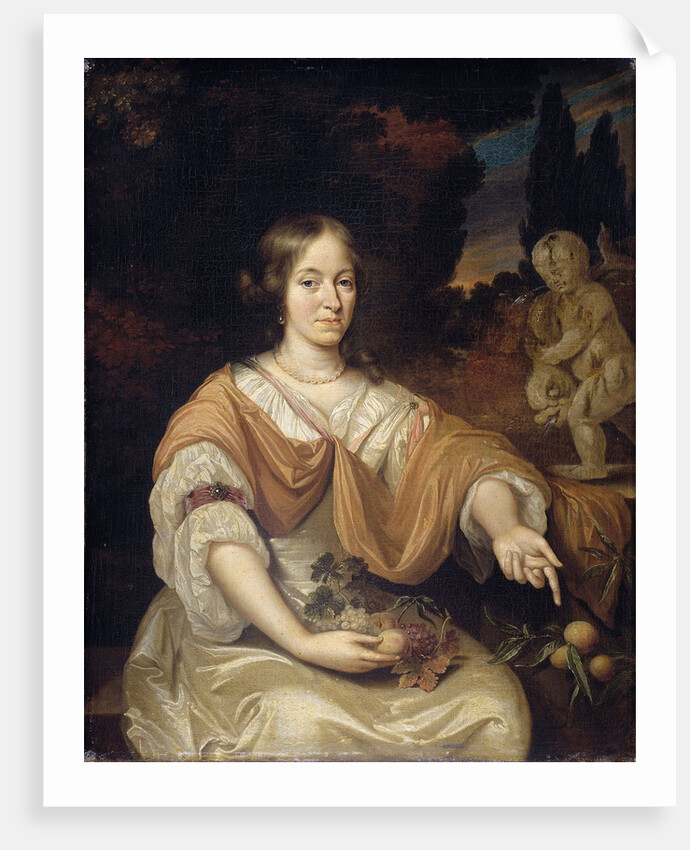 Portrait of Sara Pottey, Wife of Johan van Bochoven by Daniël Haringh