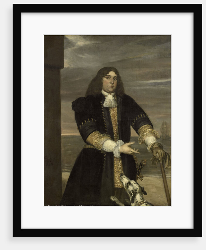 Portrait of Sea Captain Jan van Gelder, Stepson of Michiel Adriaensz de Ruyter by Jan Andrea Lievens