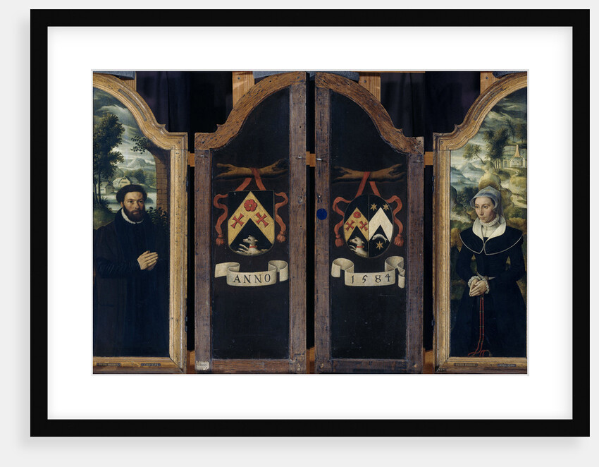 Two Wings of a Triptych with the Portraits of Julien de Brouckere and his Wife Elisabeth Canneel by Anonymous