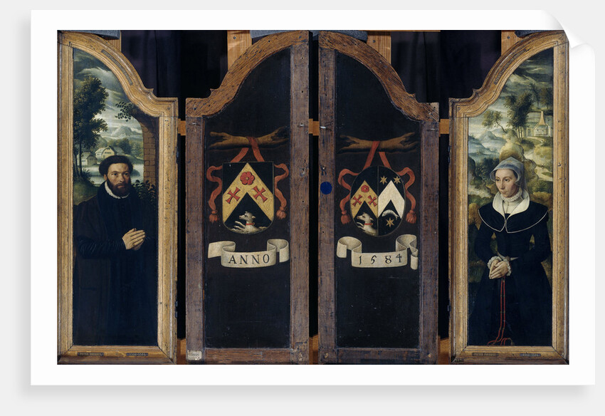 Two Wings of a Triptych with the Portraits of Julien de Brouckere and his Wife Elisabeth Canneel by Anonymous