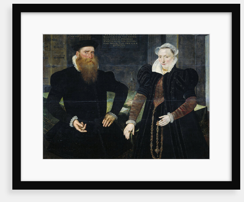 Portrait of Gillis Hooftman, Shipowner, and his Wife Margaretha van Nispen (Gilles van Eichelenberg, called Hoffman) by Maerten de Vos