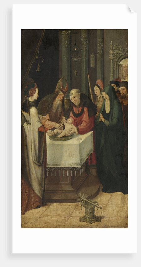 Circumcision of Christ, left wing of an altarpiece by Pseudo Jan Wellens de Cock
