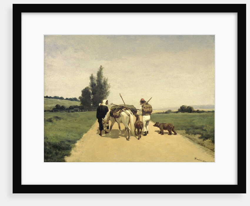Gypsies on the road by Karel Frederik Bombled