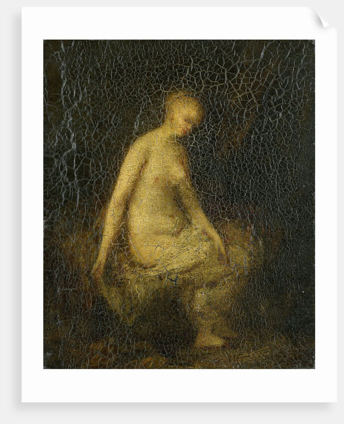 Bading woman by Hippolyte Michaud