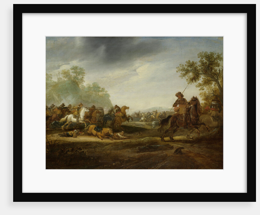 Cavalry Skirmish by A. van Hoef