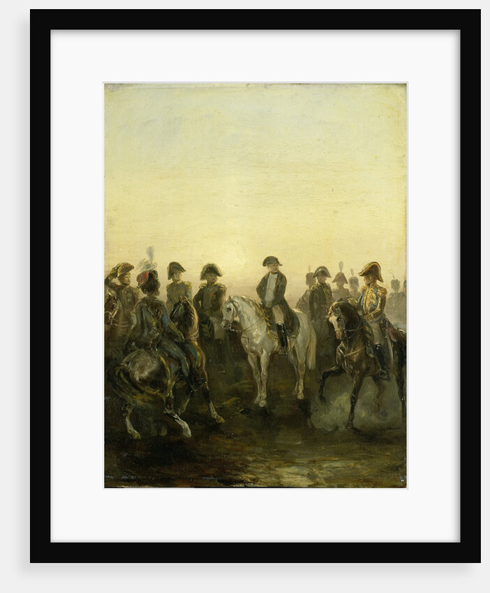 Napoleon with his Staff by Charles Rochussen