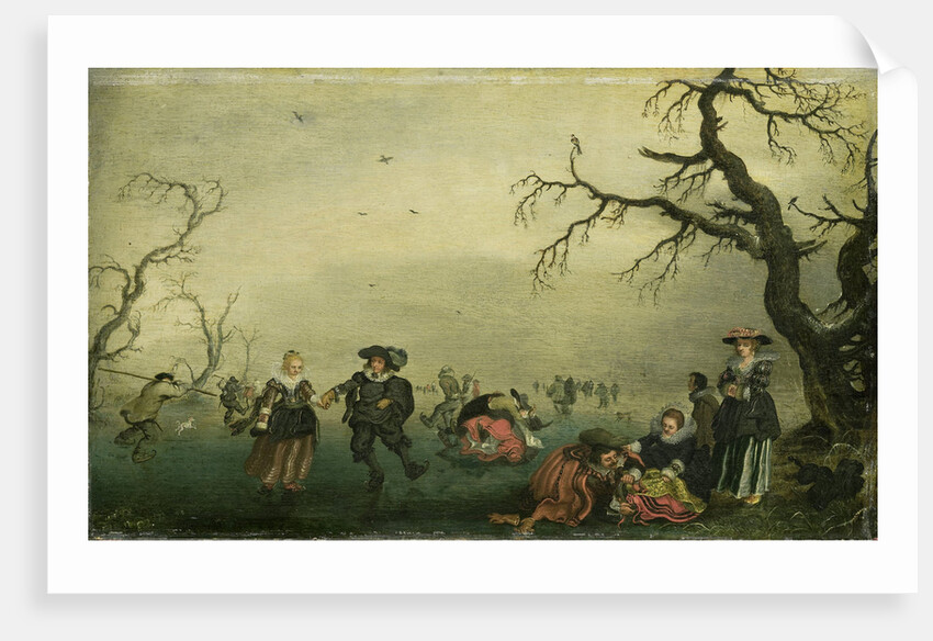 Ice Skaters by Adriaen Pietersz. van de Venne