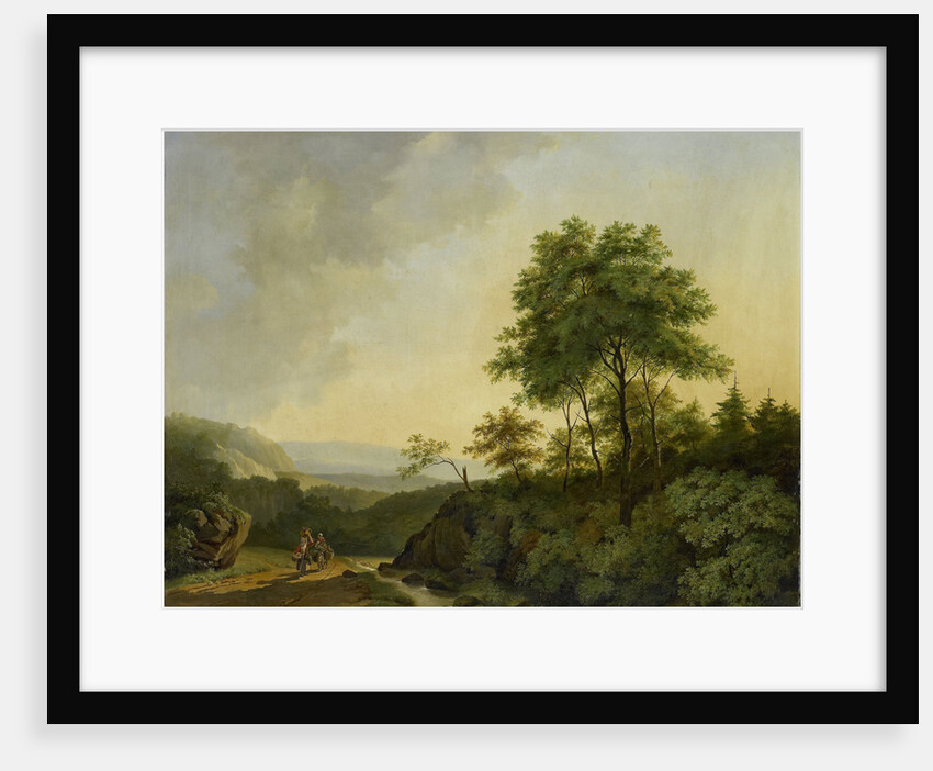View in the Harz Mountains Germany by Cornelis François Roos