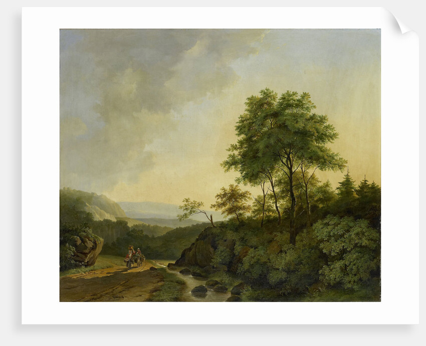 View in the Harz Mountains Germany by Cornelis François Roos