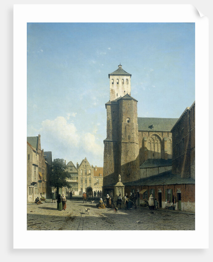 St Denis Church in Liège by Jan Weissenbruch