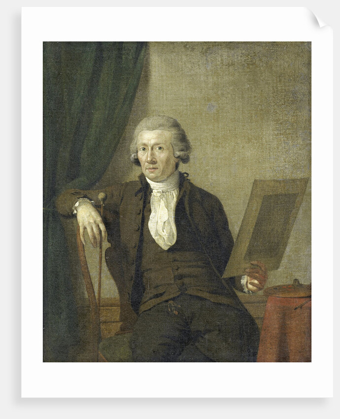 Portrait of Egbert van Drielst, Painter by Jan Ekels II