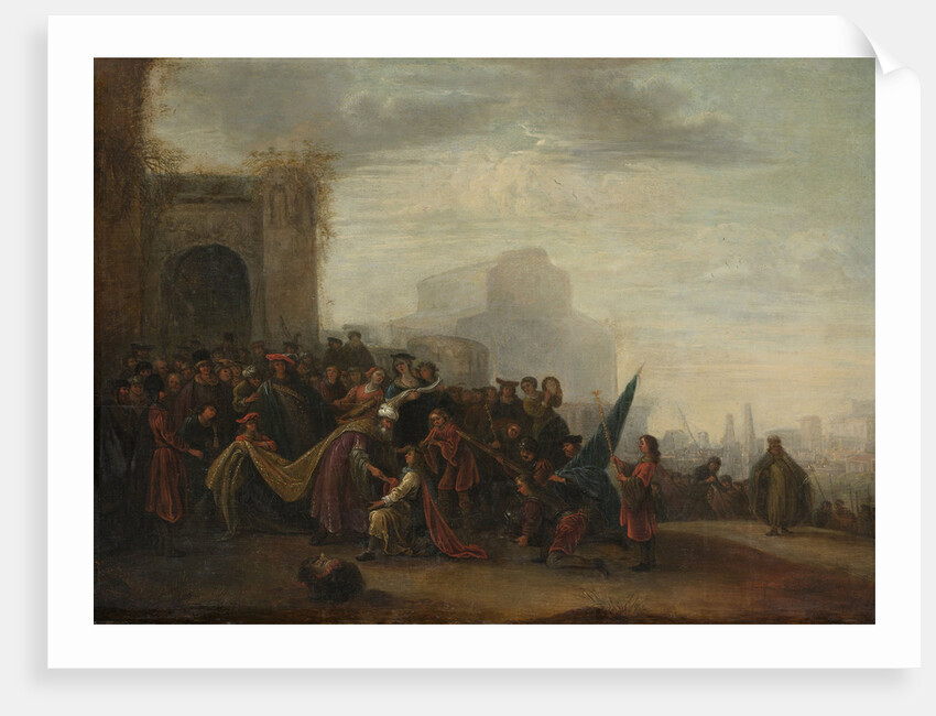 Saul Welcoming David after his Victory over Goliath by Gerrit de Wet