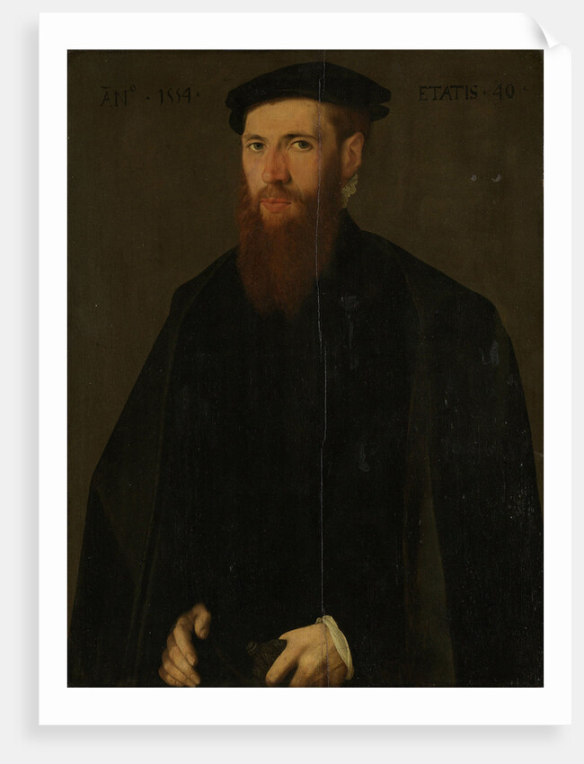 Portrait of Willem van Lokhorst by Jan van Scorel