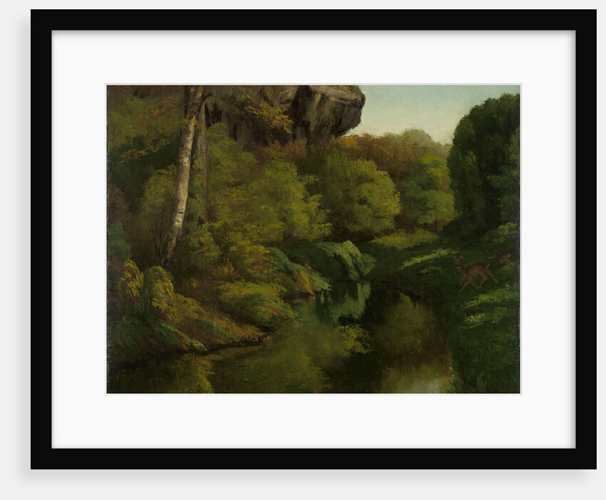 View of the Forest of Fontainebleau France by Gustave Courbet