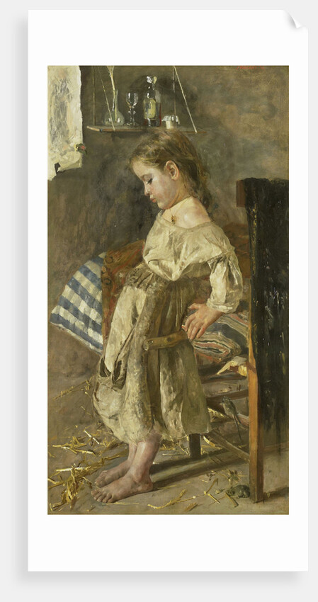 The poor child by Antonio Mancini