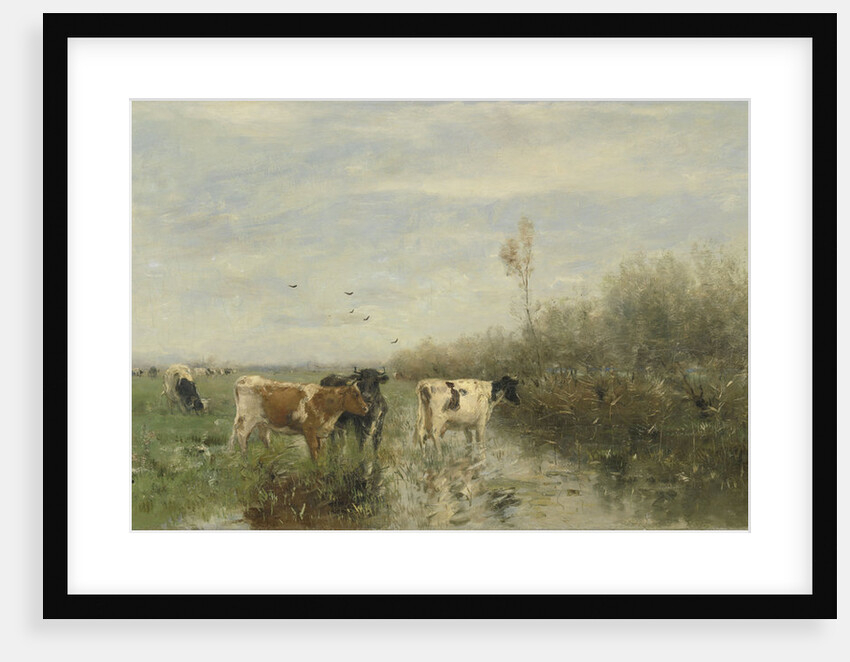 Cows in a Soggy Meadow by Willem Maris