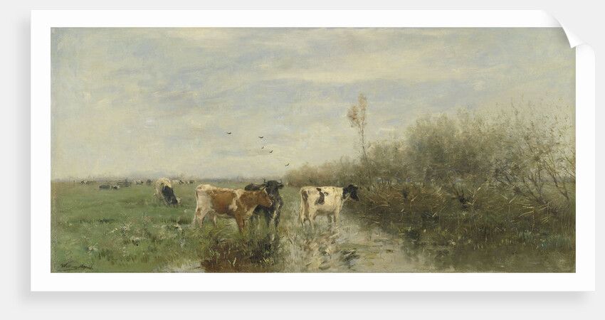 Cows in a Soggy Meadow by Willem Maris